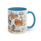 Bryce Canyon Coffee Mug | National Park Hiking Utah Gift | Accent Color Ceramic 11oz 15oz