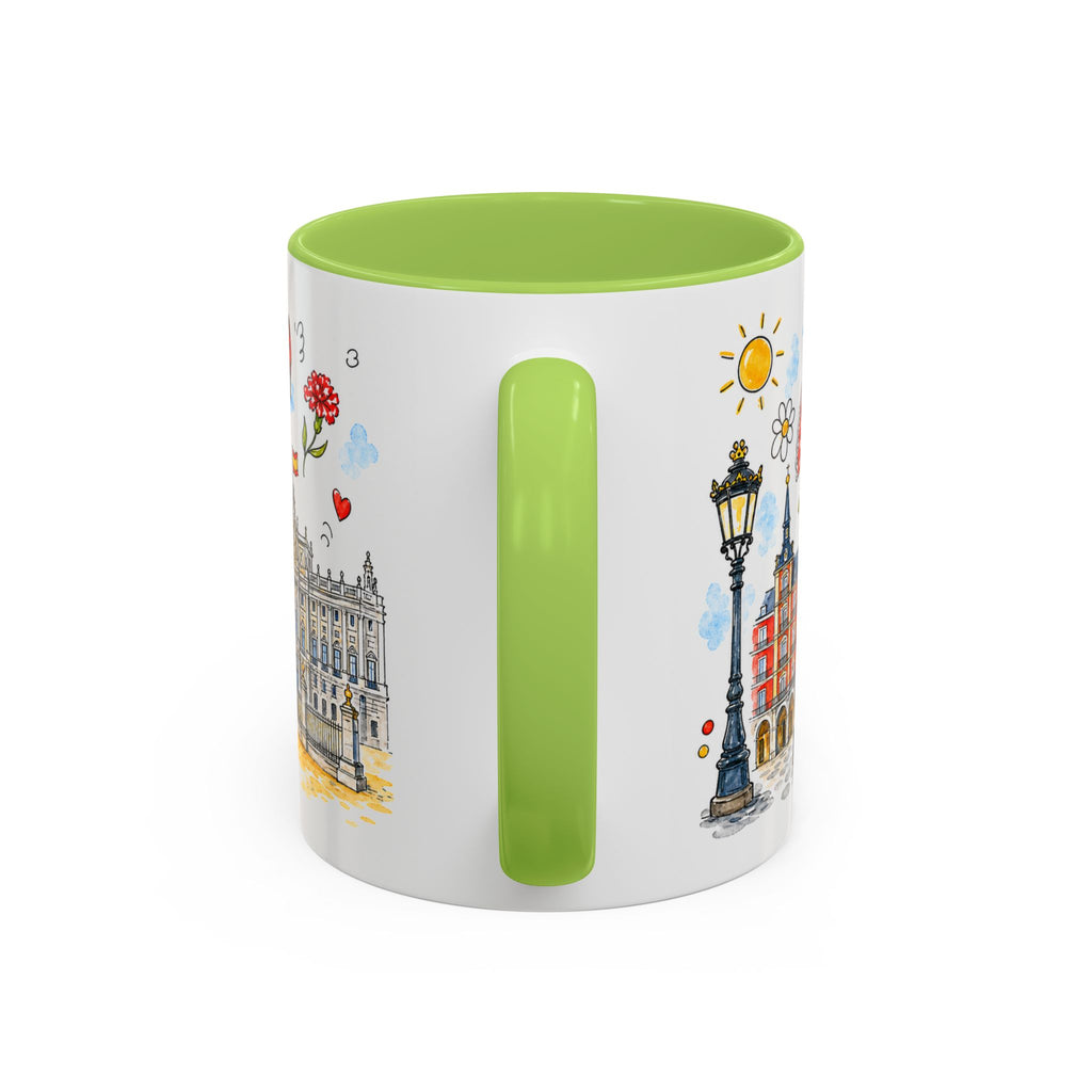 Madrid Travel Mug | European City Souvenir Accent Coffee Mug | 11oz 15oz Ceramic Cup