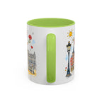 Madrid Travel Mug | European City Souvenir Accent Coffee Mug | 11oz 15oz Ceramic Cup