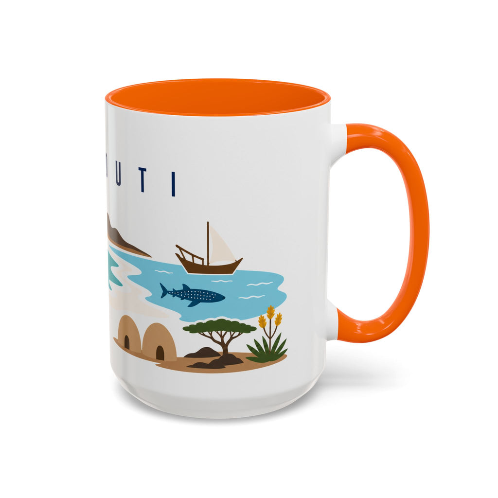 Djibouti Coffee Mug | Travel Souvenir Accent Mug | Country Gift Ceramic Cup 11oz 15oz