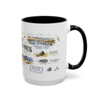 Great Sand Dunes National Park Coffee Mug | Colorado Desert Mountain Dunes Gift | Accent Color Ceramic 11oz 15oz