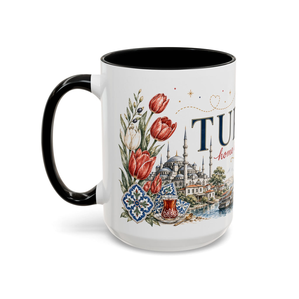 Turkey Home Country Mug | Moving Away Gift | Long Distance Friendship | 11 oz 15 oz Accent Mug