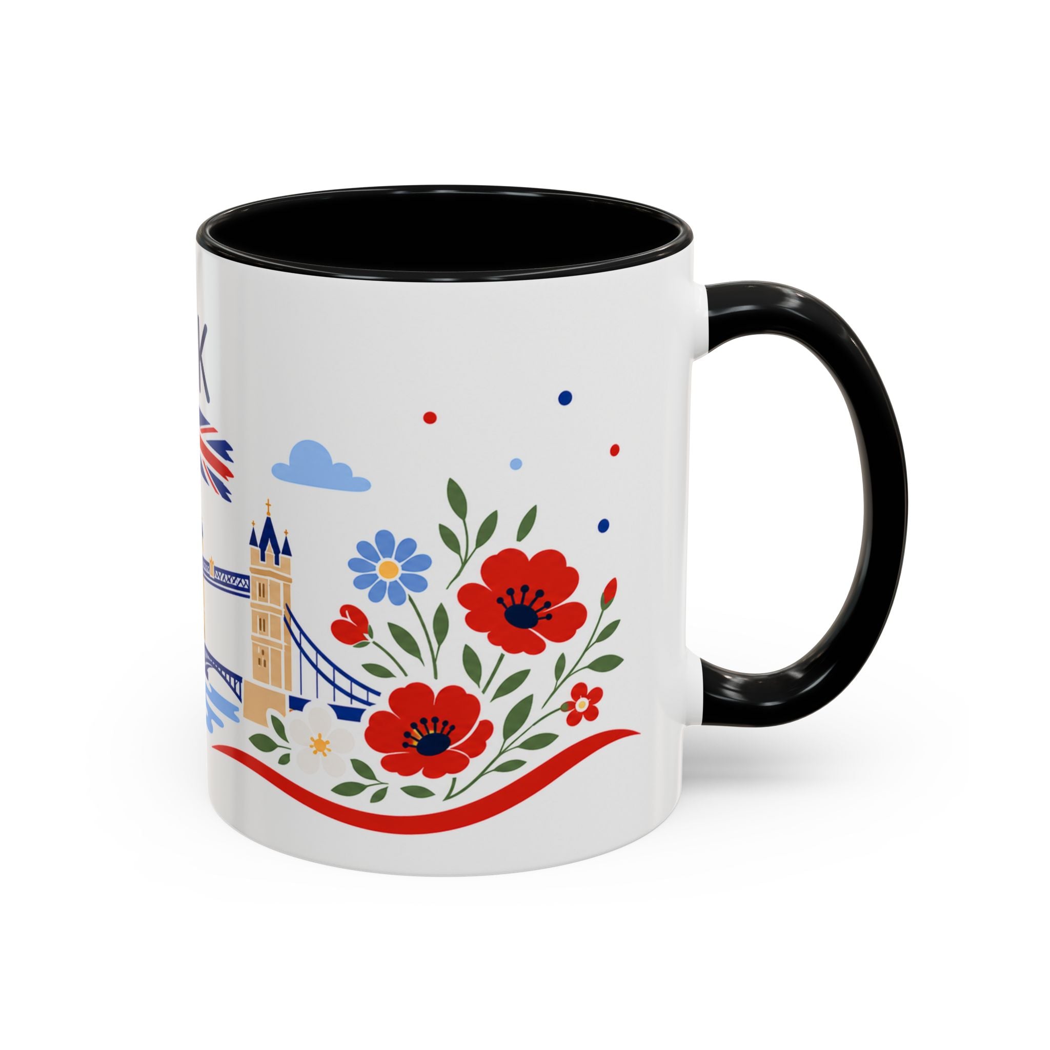 United Kingdom Coffee Mug | Travel Souvenir Accent Mug | Country Gift Ceramic Cup 11oz 15oz