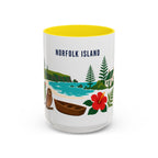 Norfolk Island Coffee Mug | Travel Souvenir Accent Mug | Country Gift Ceramic Cup 11oz 15oz