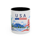 United States Coffee Mug | Travel Souvenir Accent Mug | Country Gift Ceramic Cup 11oz 15oz