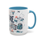 Adventure Awaits Coffee Mug | Class of 2026 Graduation Gift | Accent Color Ceramic 11oz 15oz