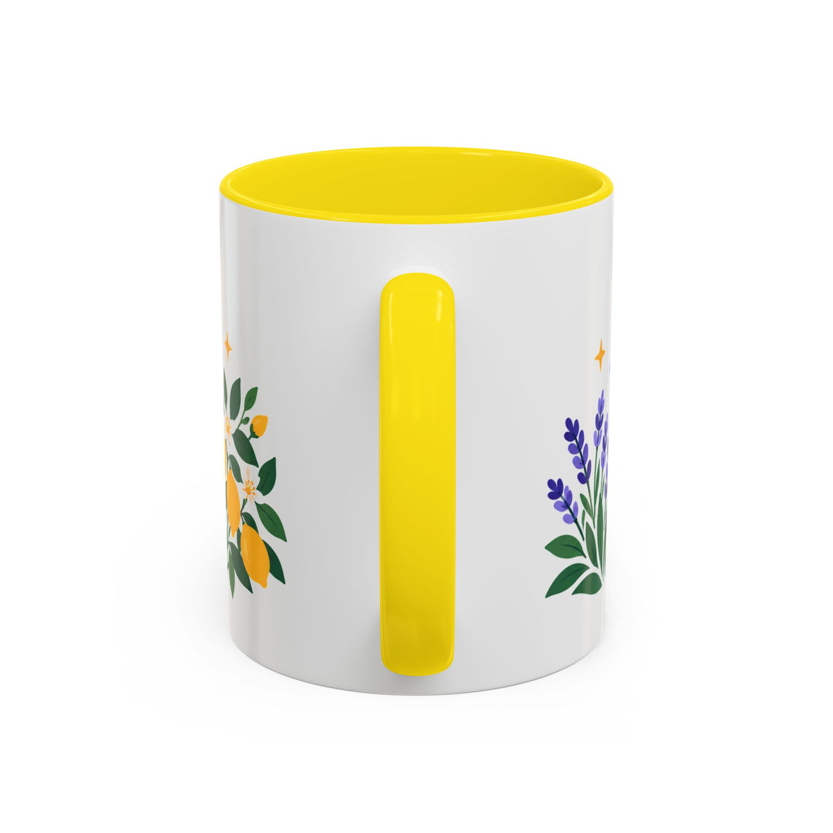 Gemini Zodiac Coffee Mug | Twins and Floral Design | Astrology Birthday Gift | 11 oz 15 oz Ceramic Accent Mug