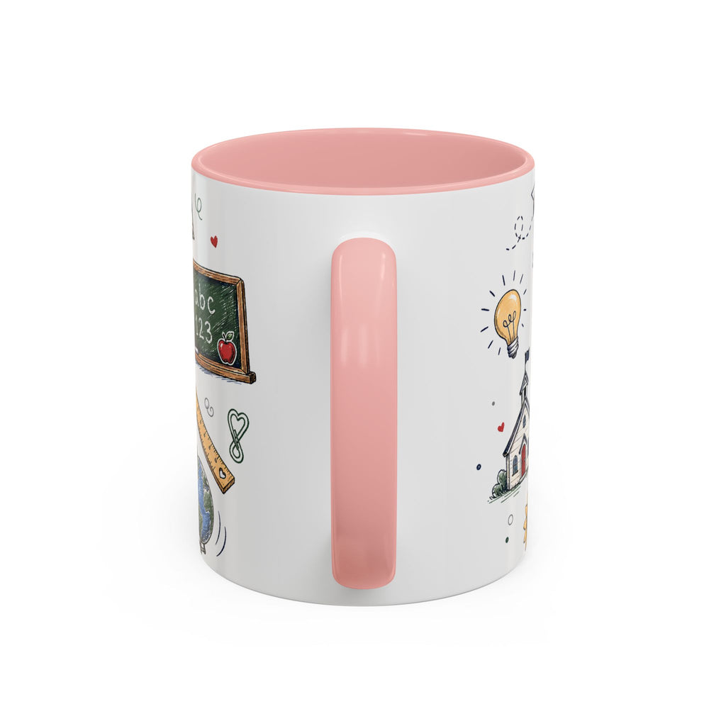 Best Teacher Ever Coffee Mug | Teacher Appreciation Gift | Accent Color Ceramic 11oz 15oz