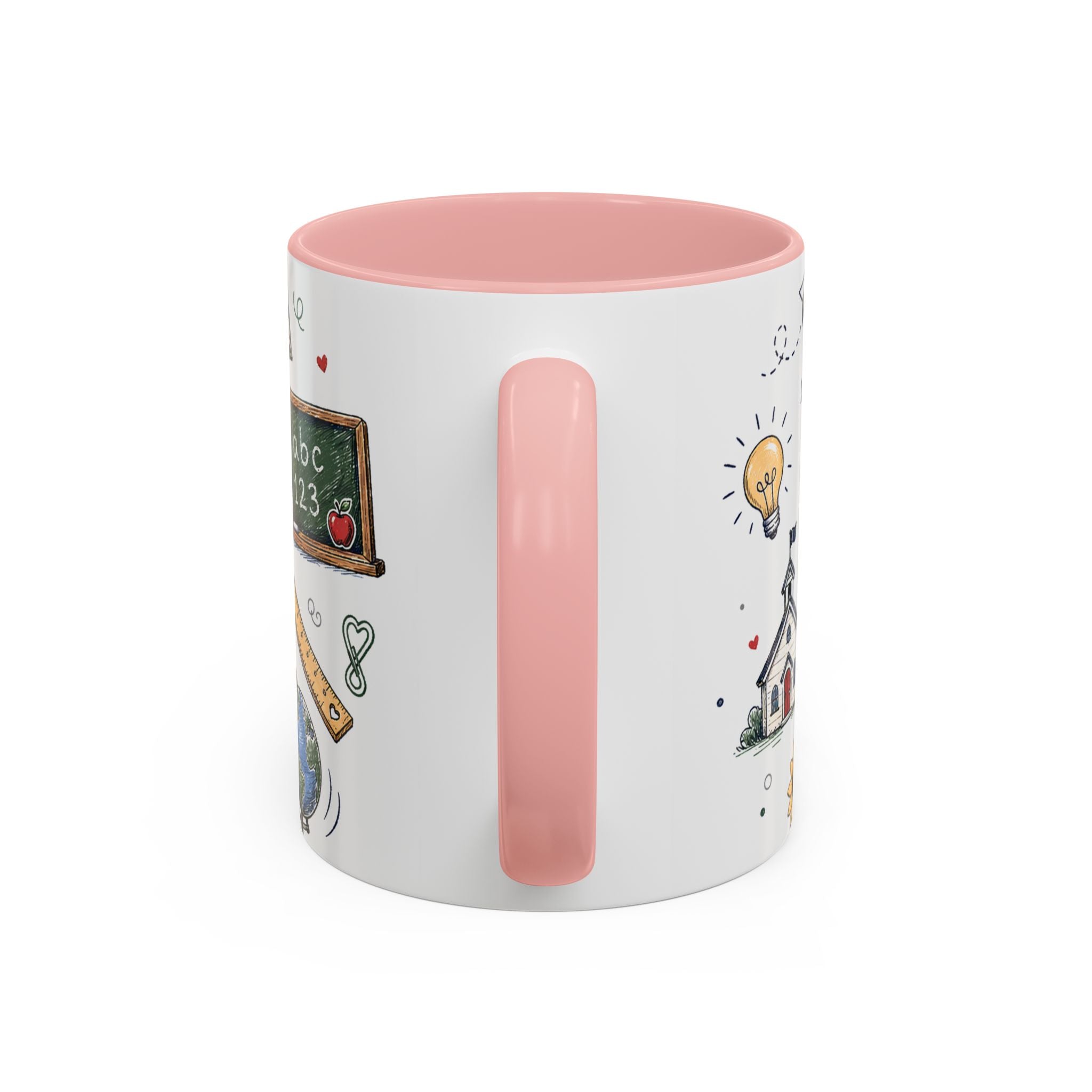 Best Teacher Ever Coffee Mug | Teacher Appreciation Gift | Accent Color Ceramic 11oz 15oz