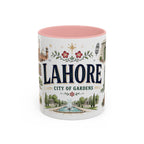 Lahore Coffee Mug | Pakistan Souvenir Travel Gift | Accent Color Ceramic 11oz 15oz