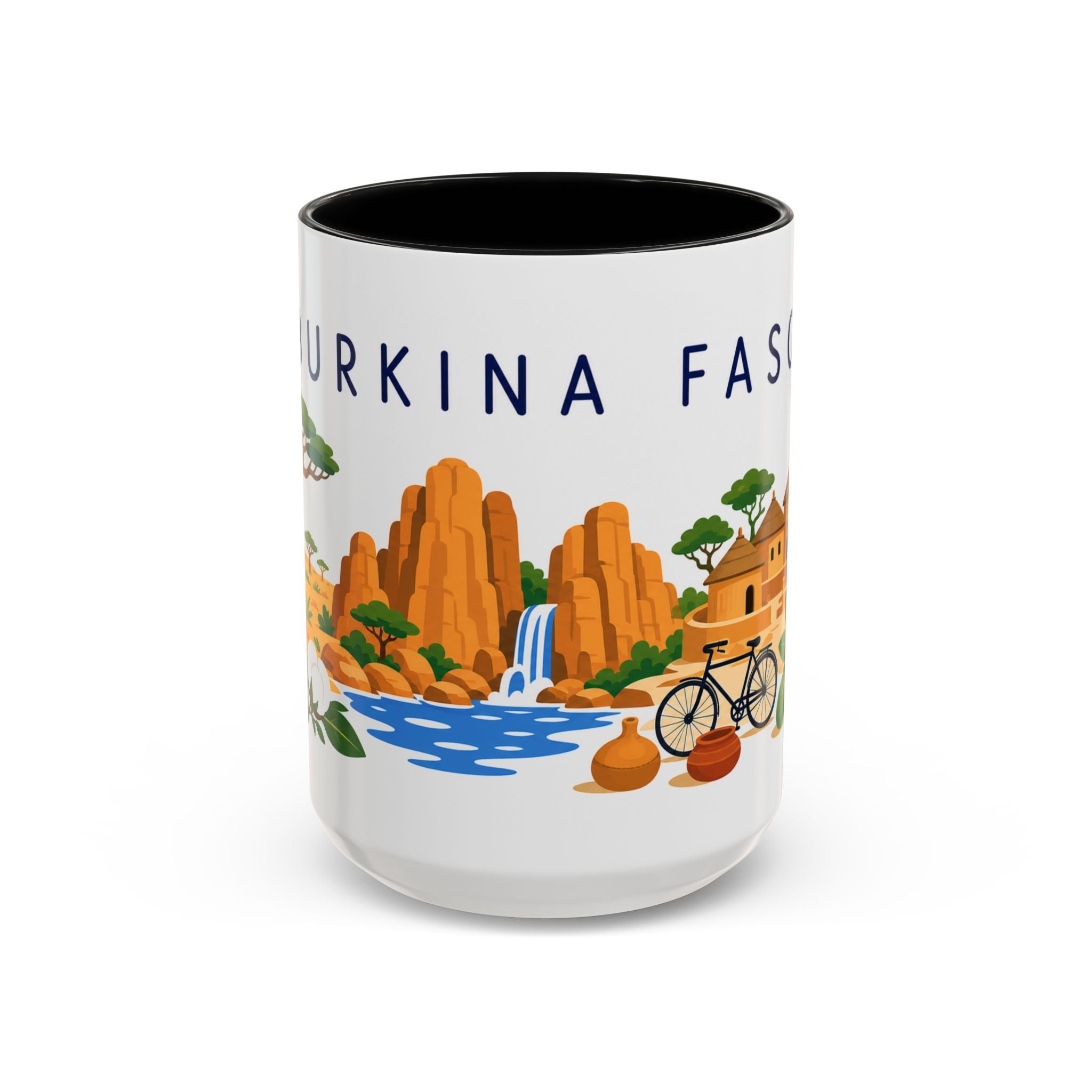 Burkina Faso Coffee Mug | Travel Souvenir Accent Mug | Country Gift Ceramic Cup 11oz 15oz