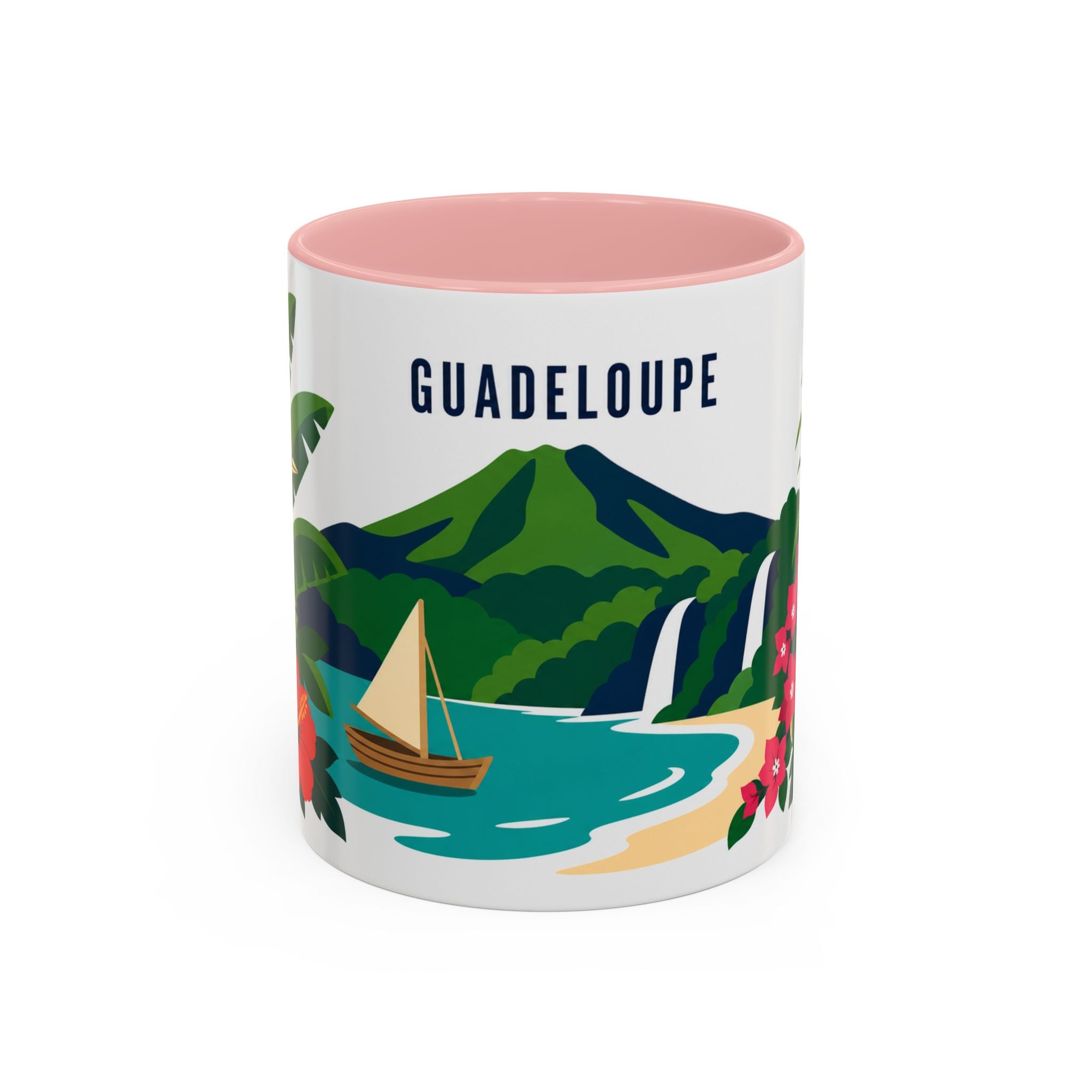 Guadeloupe Coffee Mug | Travel Souvenir Accent Mug | Country Gift Ceramic Cup 11oz 15oz
