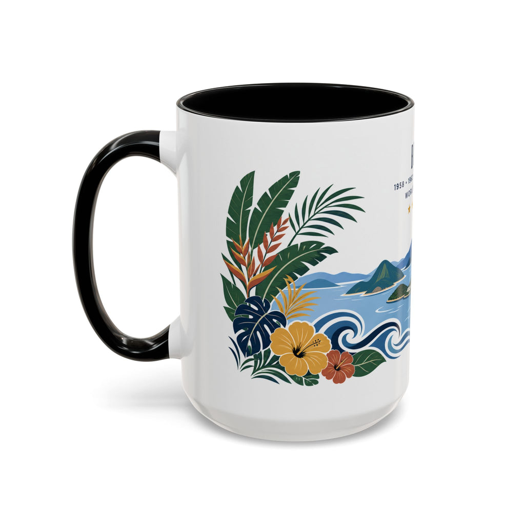 Brazil World Champions Mug | Five Time Soccer Champion Gift | Brazilian Football Fan Cup | 1958–2002 | 11oz 15oz Accent Mug