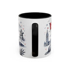 O Canada True North Coffee Mug | Canadian Pride Gift | Accent Color Ceramic 11oz 15oz