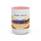 Death Valley National Park Coffee Mug | Solid Color Block Park Souvenir | 11oz 15oz Accent Mug