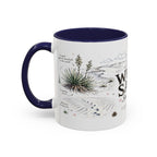 White Sands National Park Coffee Mug | New Mexico Desert Sand Dunes Gift | Accent Color Ceramic 11oz 15oz