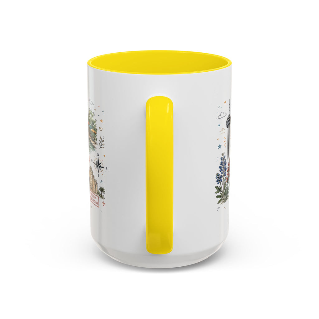 San Antonio Coffee Mug | Texas Souvenir City Gift | Accent Color Ceramic 11oz 15oz