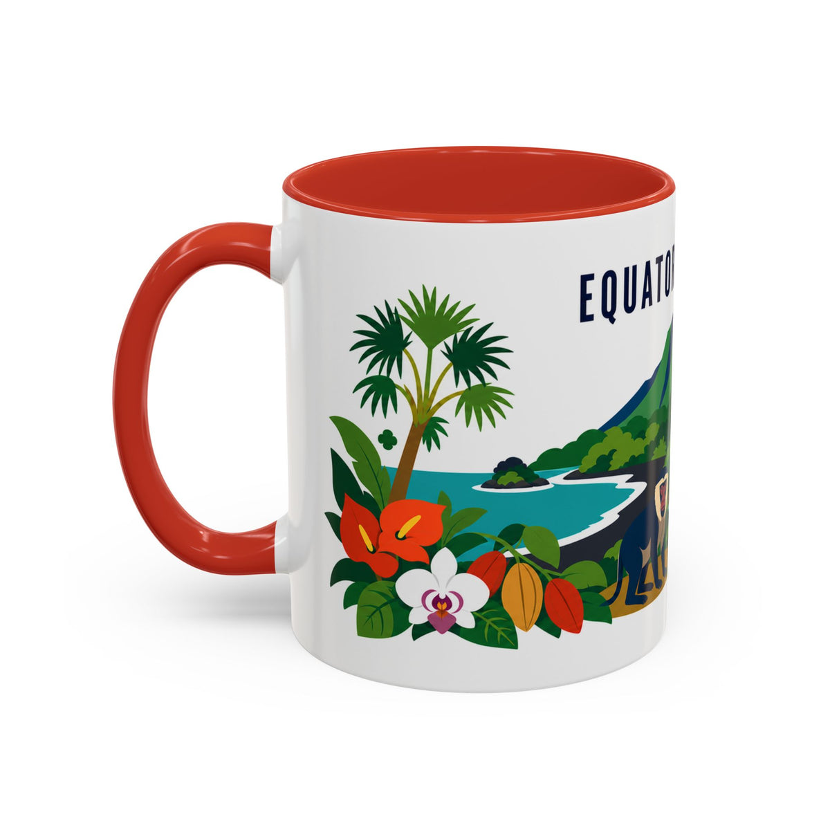 Equatorial Guinea Coffee Mug | Travel Souvenir Accent Mug | Country Gift Ceramic Cup 11oz 15oz