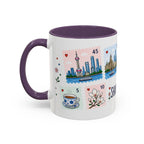 Shanghai Coffee Mug | Postage Stamp Collage Mug | Travel Souvenir Accent Cup 11oz 15oz