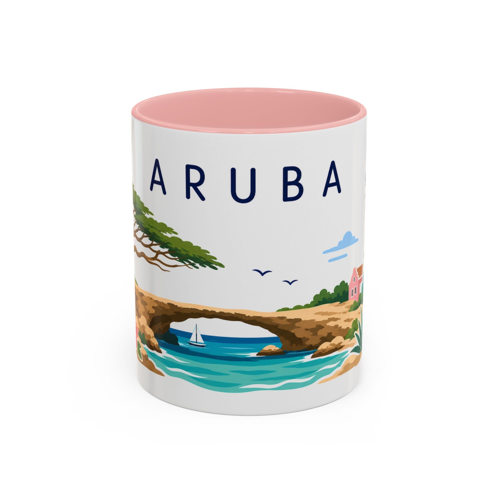 Aruba Coffee Mug | Travel Souvenir Accent Mug | Country Gift Ceramic Cup 11oz 15oz