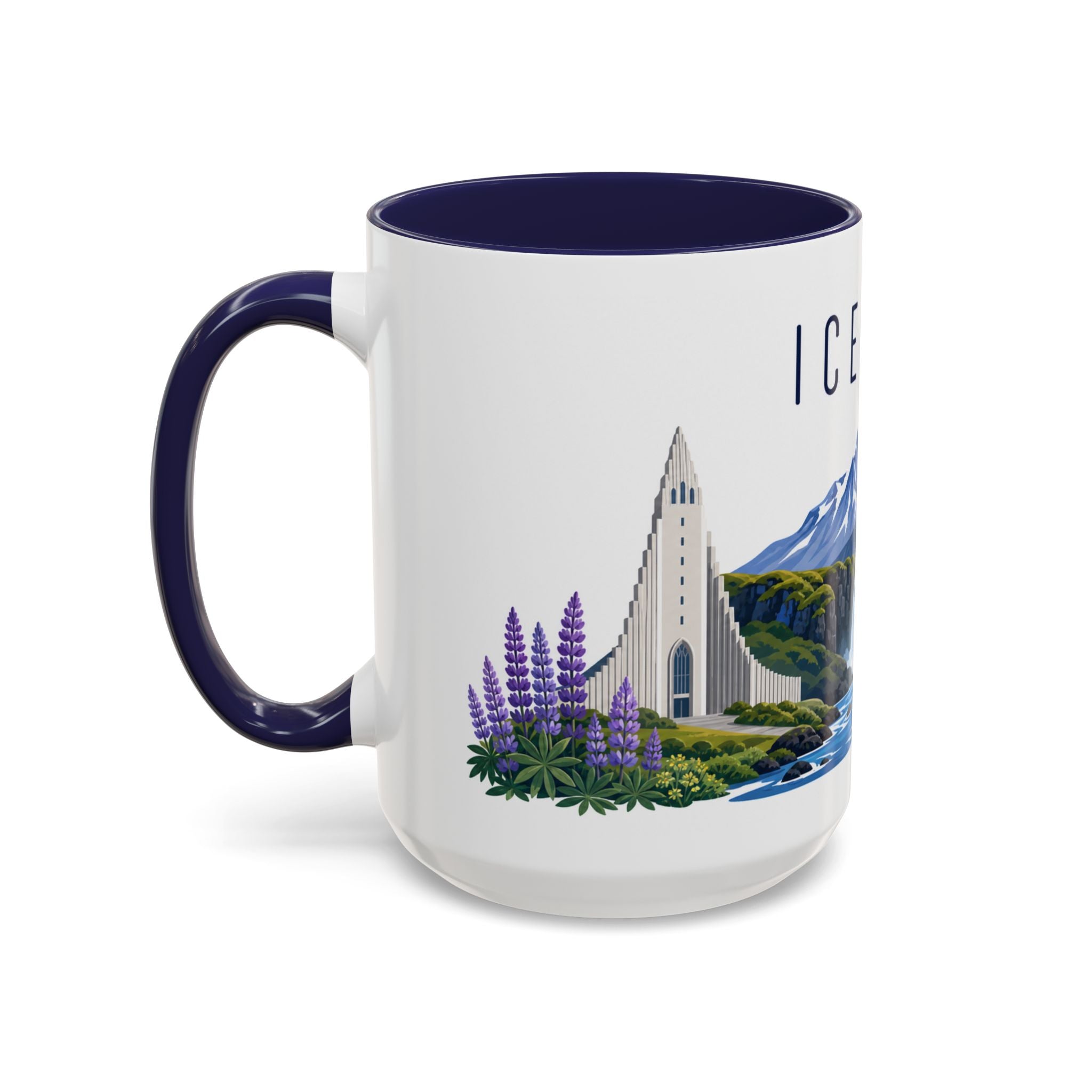 Iceland Coffee Mug | Travel Souvenir Accent Mug | Country Gift Ceramic Cup 11oz 15oz