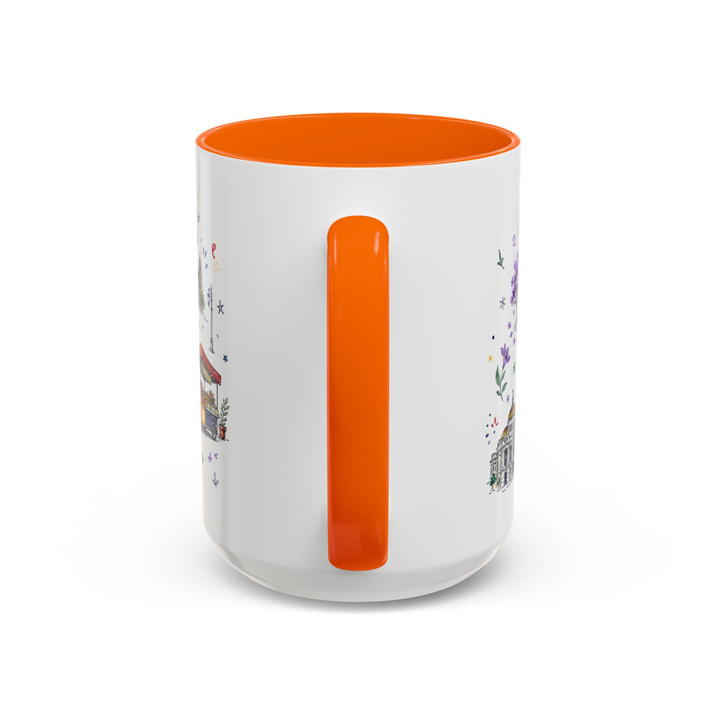 Mexico City Coffee Mug | Mexico Souvenir Travel Gift | Accent Color Ceramic 11oz 15oz