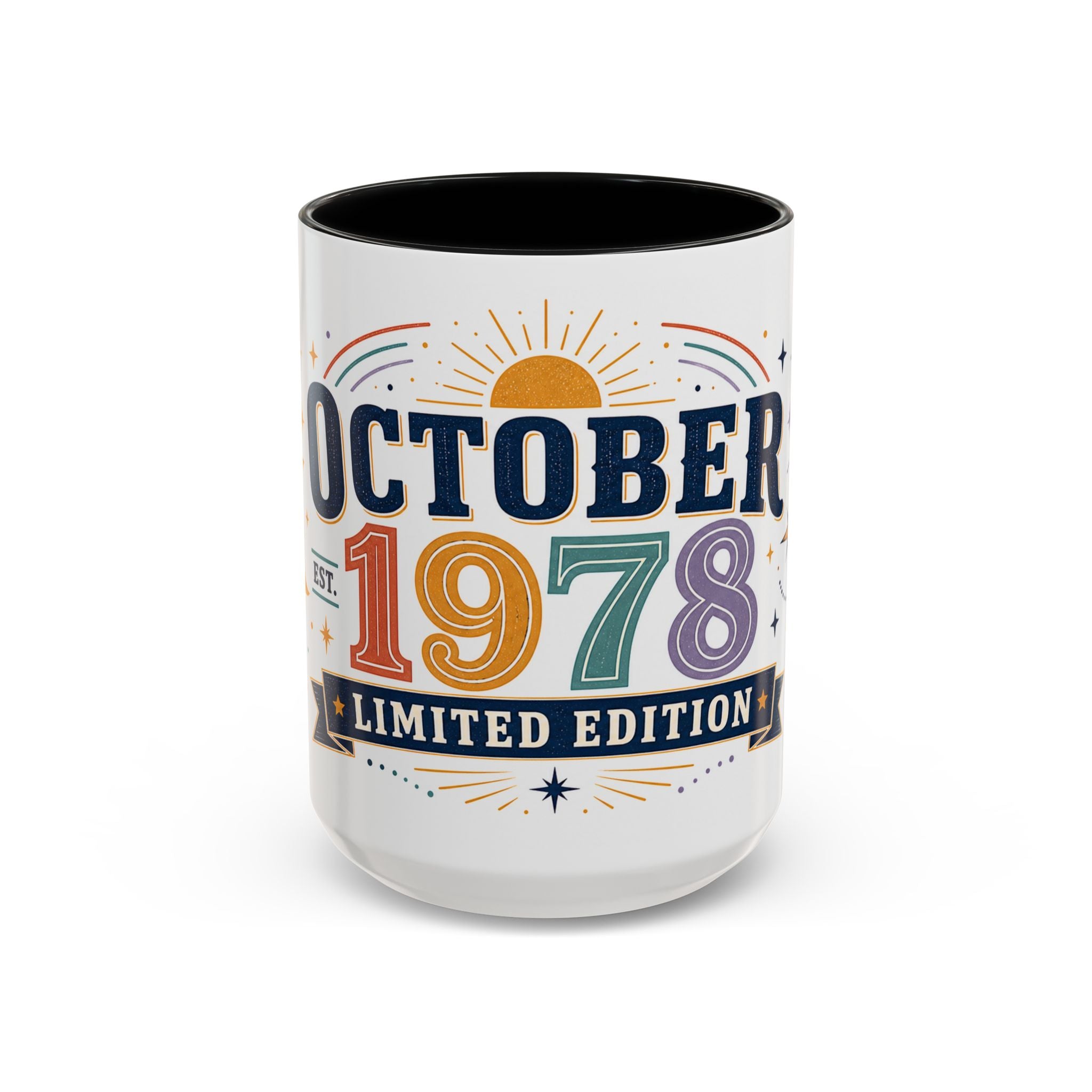 Custom Birthday Mug | Celestial Retro Design, Limited Edition (11oz or 15oz)