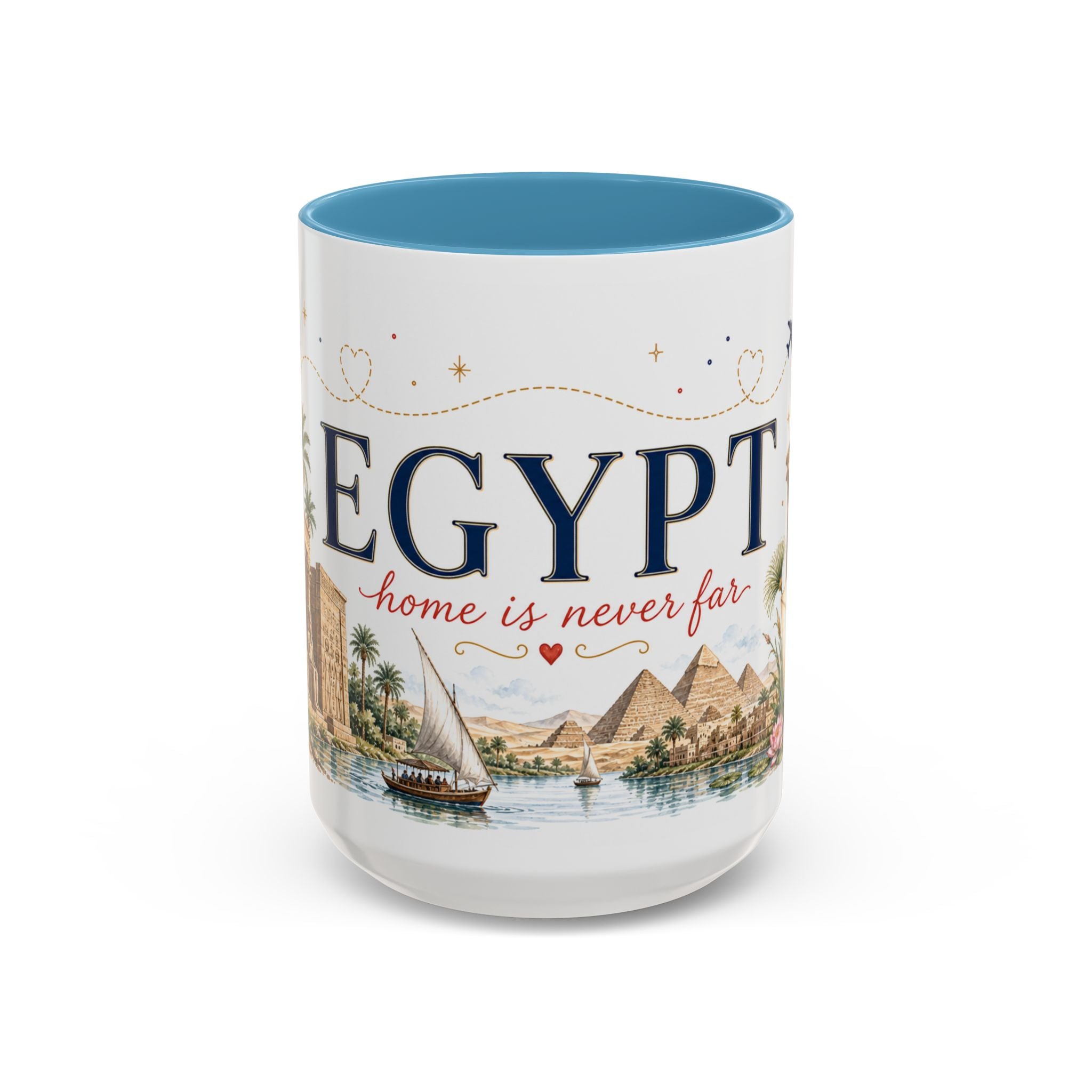 Egypt Home Country Mug | Moving Away Gift | Long Distance Friendship | 11 oz 15 oz Accent Mug