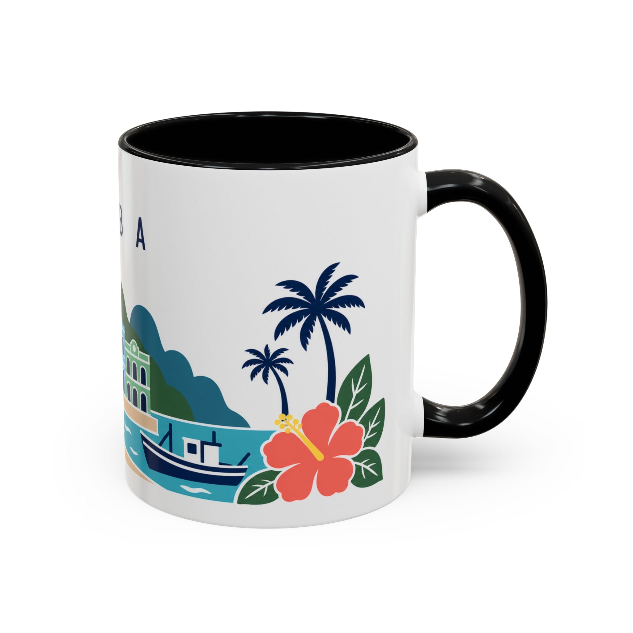 Cuba-Inspired Coffee Mug | US Produced & Fulfilled | Travel Souvenir Accent Mug | Ceramic Cup 11oz 15oz