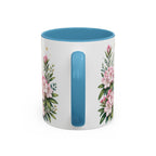 West Virginia State Map Mug | Appalachian Bridge, Rhododendron Accent Coffee Cup