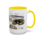 Hawaii Volcanoes National Park Coffee Mug | Hawaii Big Island Lava Volcano Gift | Accent Color Ceramic 11oz 15oz