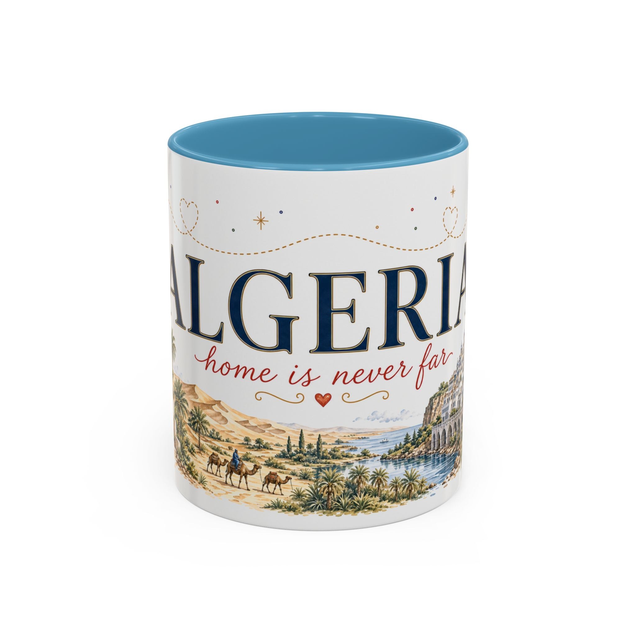 Algeria Home Country Mug | Moving Away Gift | Long Distance Friendship | 11 oz 15 oz Accent Mug