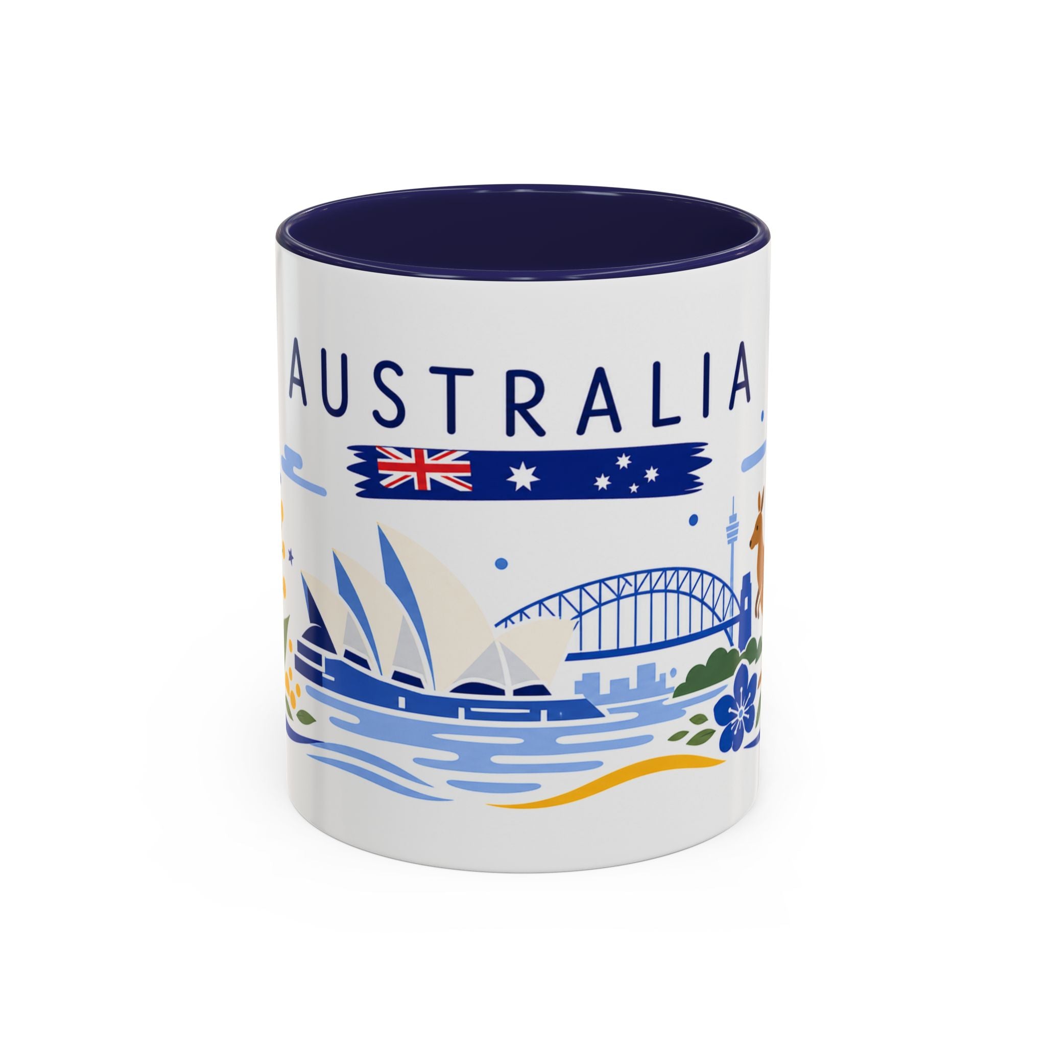 Australia Coffee Mug | Travel Souvenir Accent Mug | Country Gift Ceramic Cup 11oz 15oz