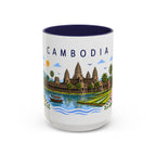 Cambodia Coffee Mug | Travel Souvenir Accent Mug | Place Gift Ceramic Cup 11oz 15oz