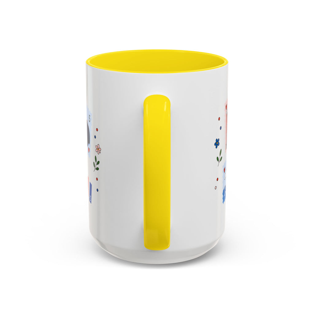Boston Coffee Mug | Postage Stamp Collage Mug | Travel Souvenir Accent Cup 11oz 15oz