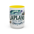 Lapland Coffee Mug | Travel Destination Souvenir Gift | Accent Color Ceramic 11oz 15oz