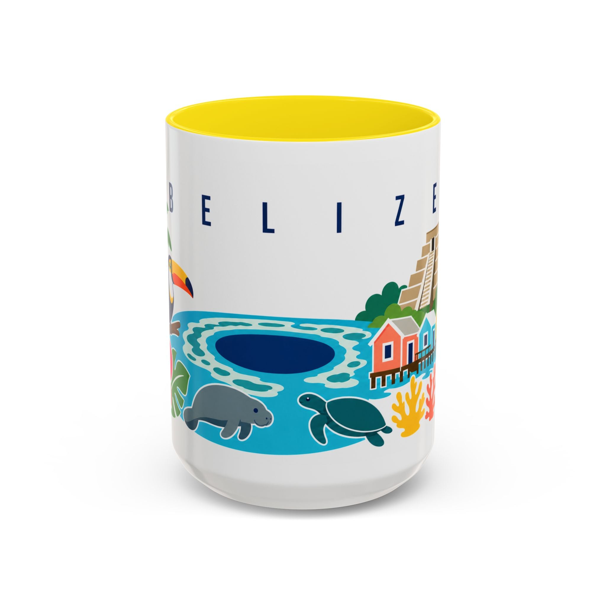 Belize Coffee Mug | Travel Souvenir Accent Mug | Country Gift Ceramic Cup 11oz 15oz