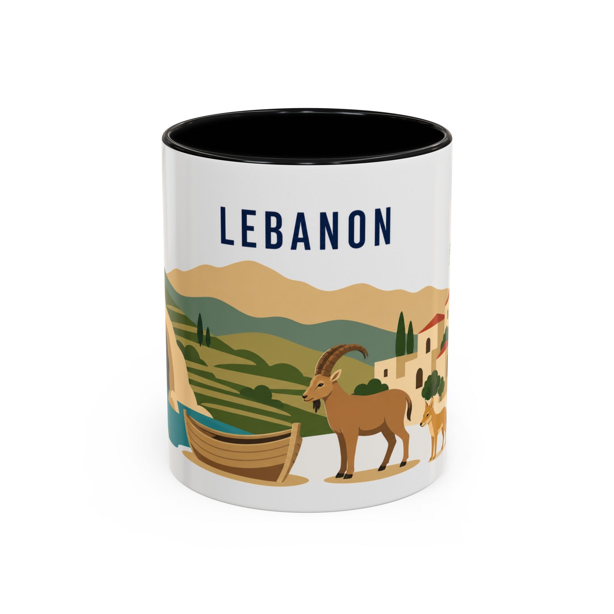 Lebanon Coffee Mug | Travel Souvenir Accent Mug | Country Gift Ceramic Cup 11oz 15oz