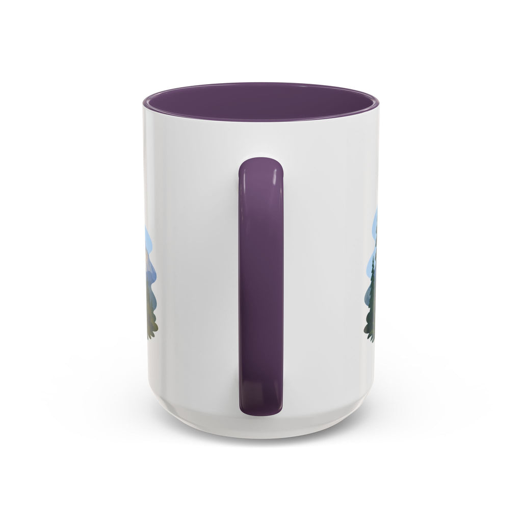 Sequoia National Park Coffee Mug | Solid Color Block Park Souvenir | 11oz 15oz Accent Mug