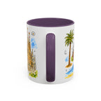 Barcelona Travel Mug | European City Souvenir Accent Coffee Mug | 11oz 15oz Ceramic Cup