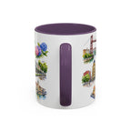 Bilbao Illustrated Travel Mug | City Souvenir Accent Coffee Mug | 11oz 15oz Ceramic Cup