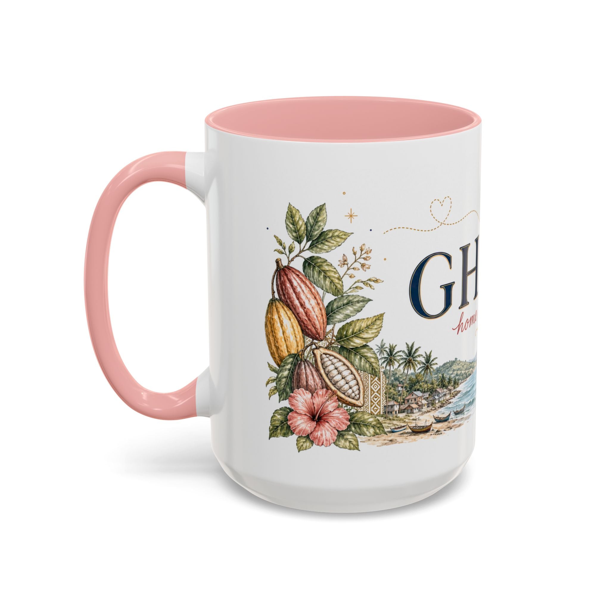 Ghana Home Country Mug | Moving Away Gift | Long Distance Friendship | 11 oz 15 oz Accent Mug