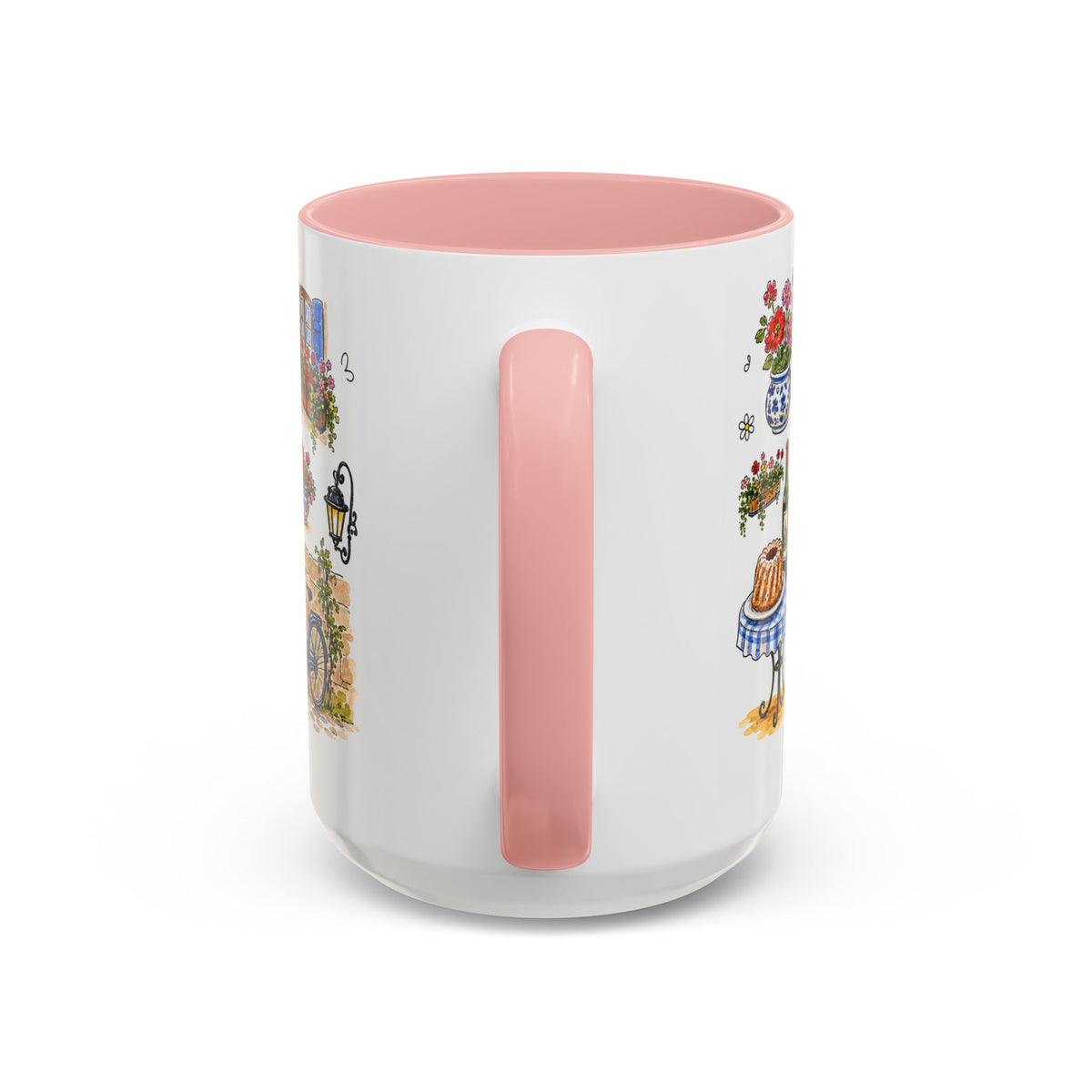 Eguisheim Illustrated Travel Mug | Alsace France Souvenir Accent Coffee Mug | 11oz 15oz Ceramic Cup