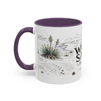 White Sands National Park Coffee Mug | New Mexico Desert Sand Dunes Gift | Accent Color Ceramic 11oz 15oz