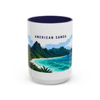 National Park of American Samoa Coffee Mug | Solid Color Block Park Souvenir | 11oz 15oz Accent Mug