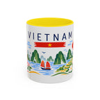 Vietnam Coffee Mug | Travel Souvenir Accent Mug | Country Gift Ceramic Cup 11oz 15oz
