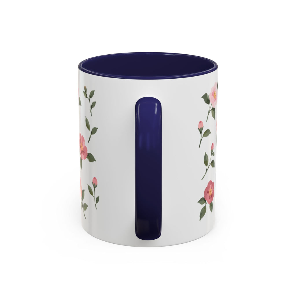 Alabama Camellia Mug, State Flower Floral Coffee Cup, 11oz Botanical Gift