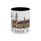 Lille Illustrated Travel Mug | City Souvenir Accent Coffee Mug | 11oz 15oz Ceramic Cup