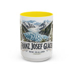 Franz Josef Glacier Mug, New Zealand Travel Souvenir, Bucket List Gift, Accent Ceramic Coffee Mug 11oz 15oz