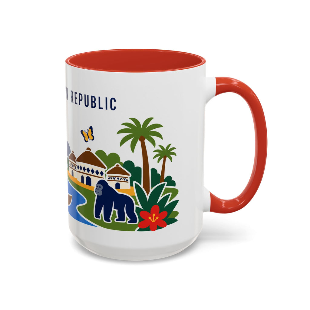 Central African Republic Coffee Mug | Travel Souvenir Accent Mug | Country Gift Ceramic Cup 11oz 15oz